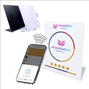 Custom Smart Business Reviews Reusable NFC & QR Tap Stand